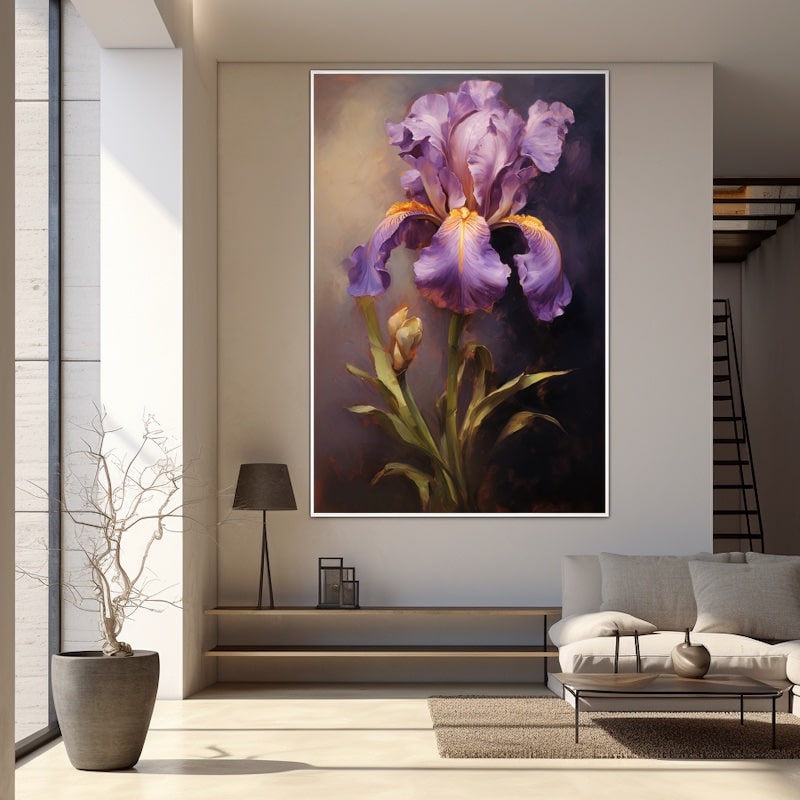 Painting of an Iris