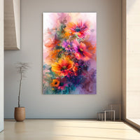 Thumbnail for Abstract Watercolor Painting of Flowers