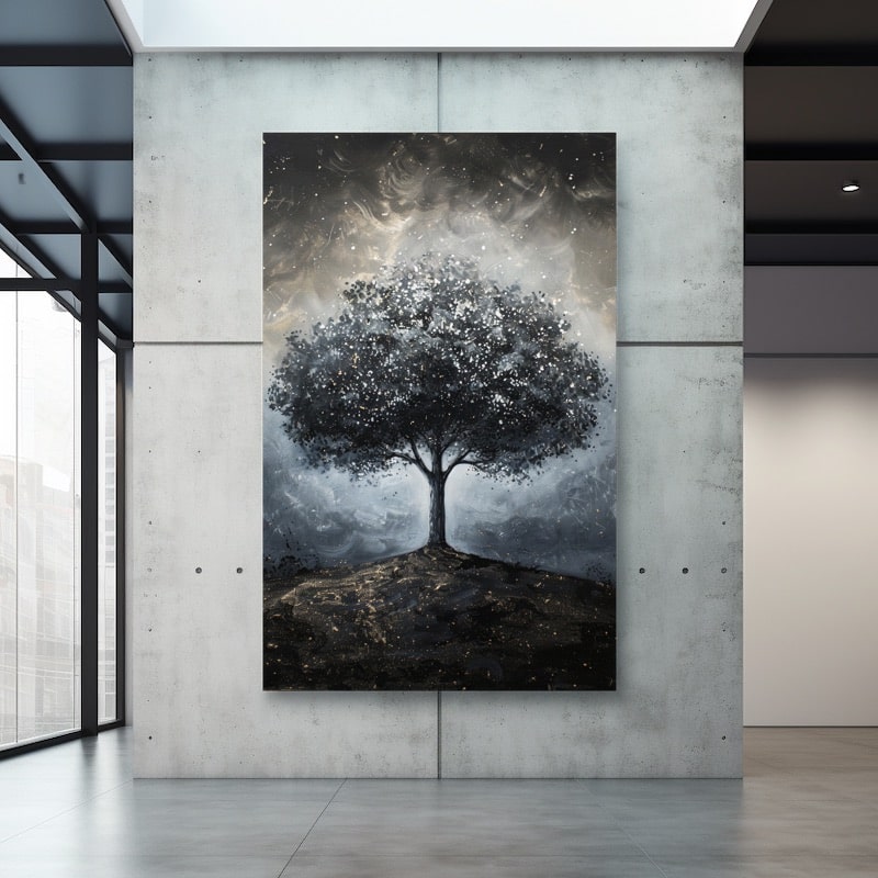 Painting of a Black Tree
