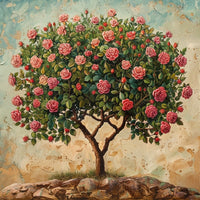 Thumbnail for Canvas of Roses in Acrylic