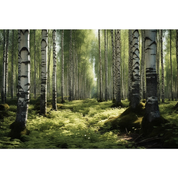 Birch Tree Canvas on Canvas