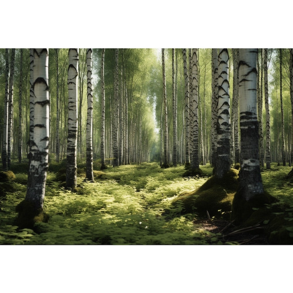 Birch Tree Canvas on Canvas