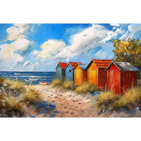 Thumbnail for Beach Huts Canvas