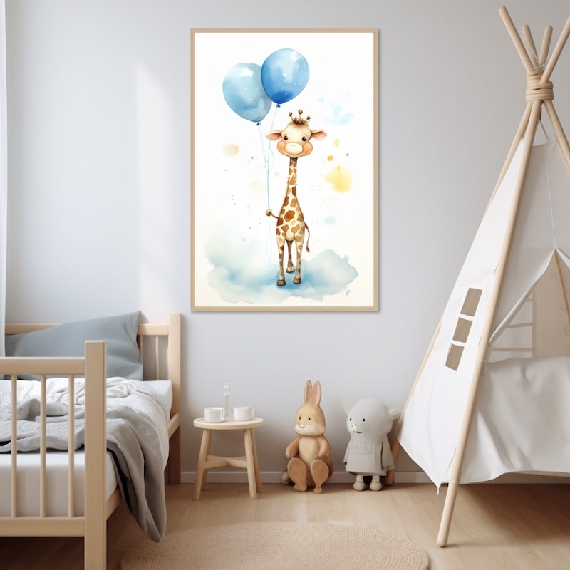 Baby Boy Giraffe Painting