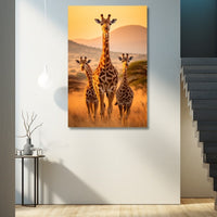 Thumbnail for Curious Giraffe Family Canvas
