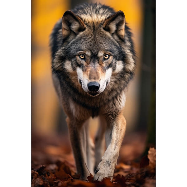 Wolf on Painting