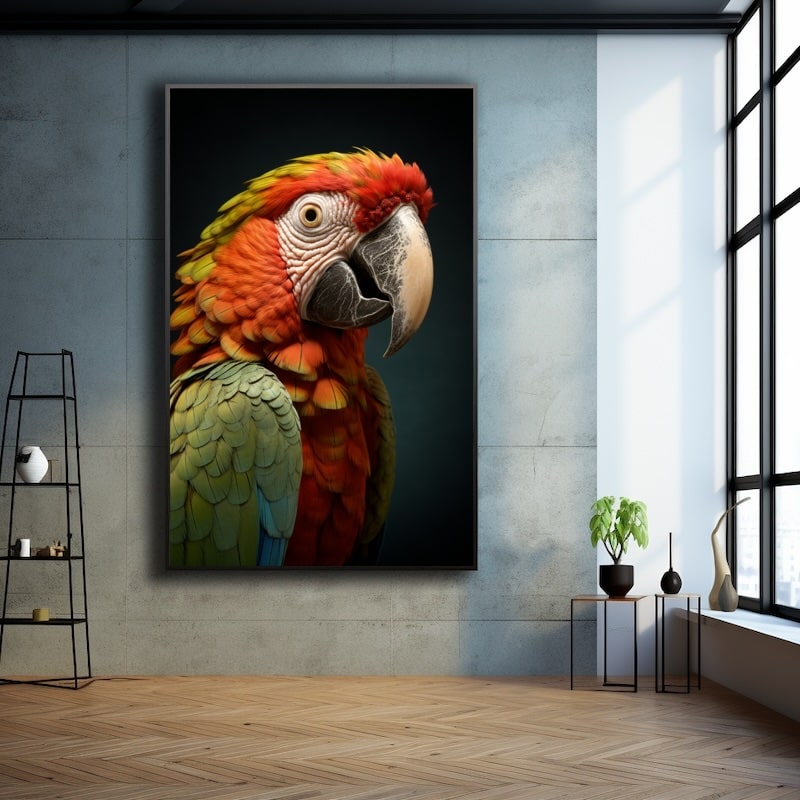 Parrot Head Painting