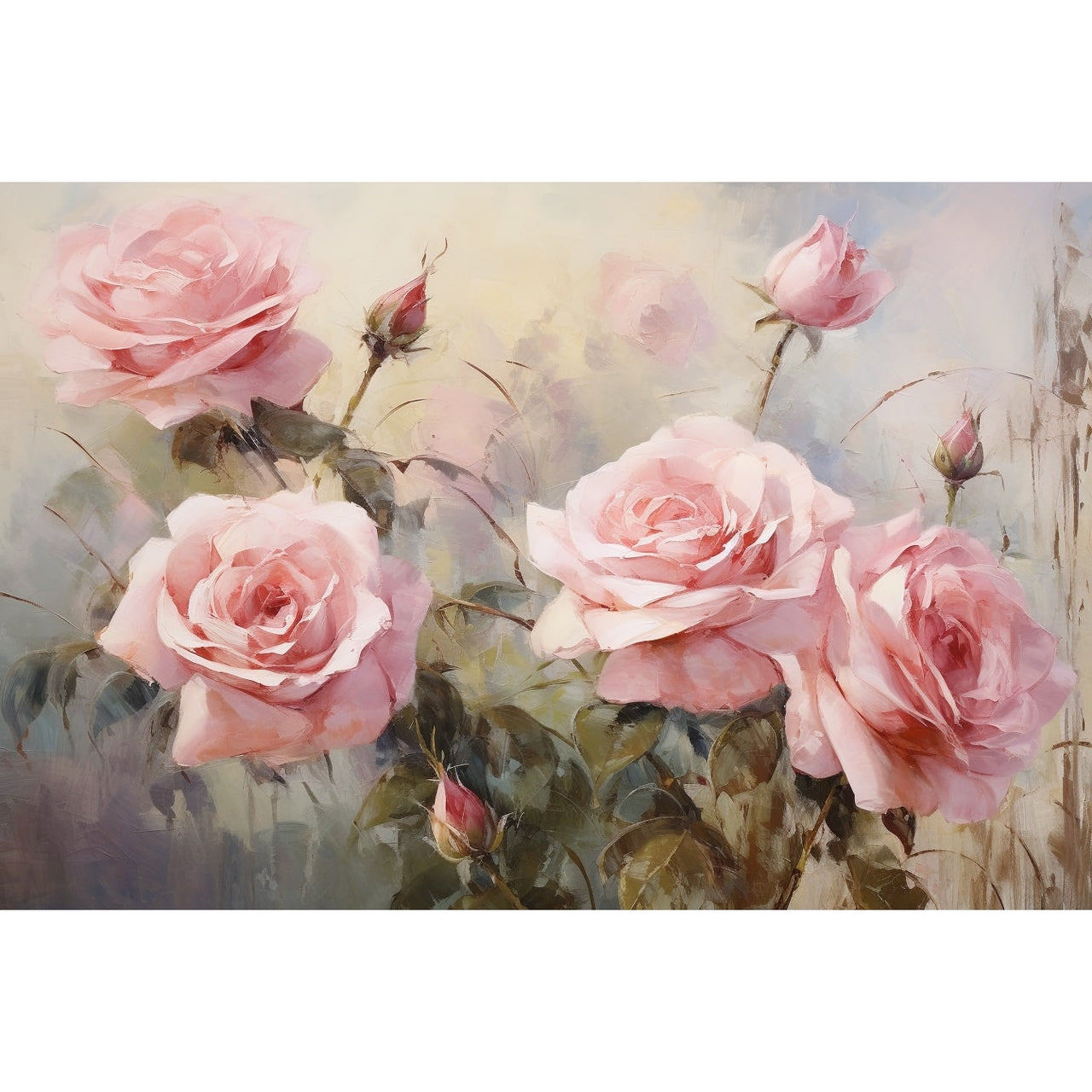 Canvas with Roses