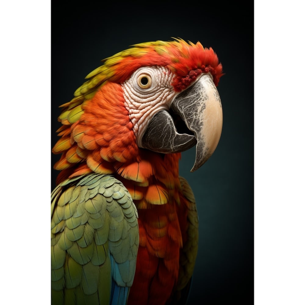Parrot Head Canvas