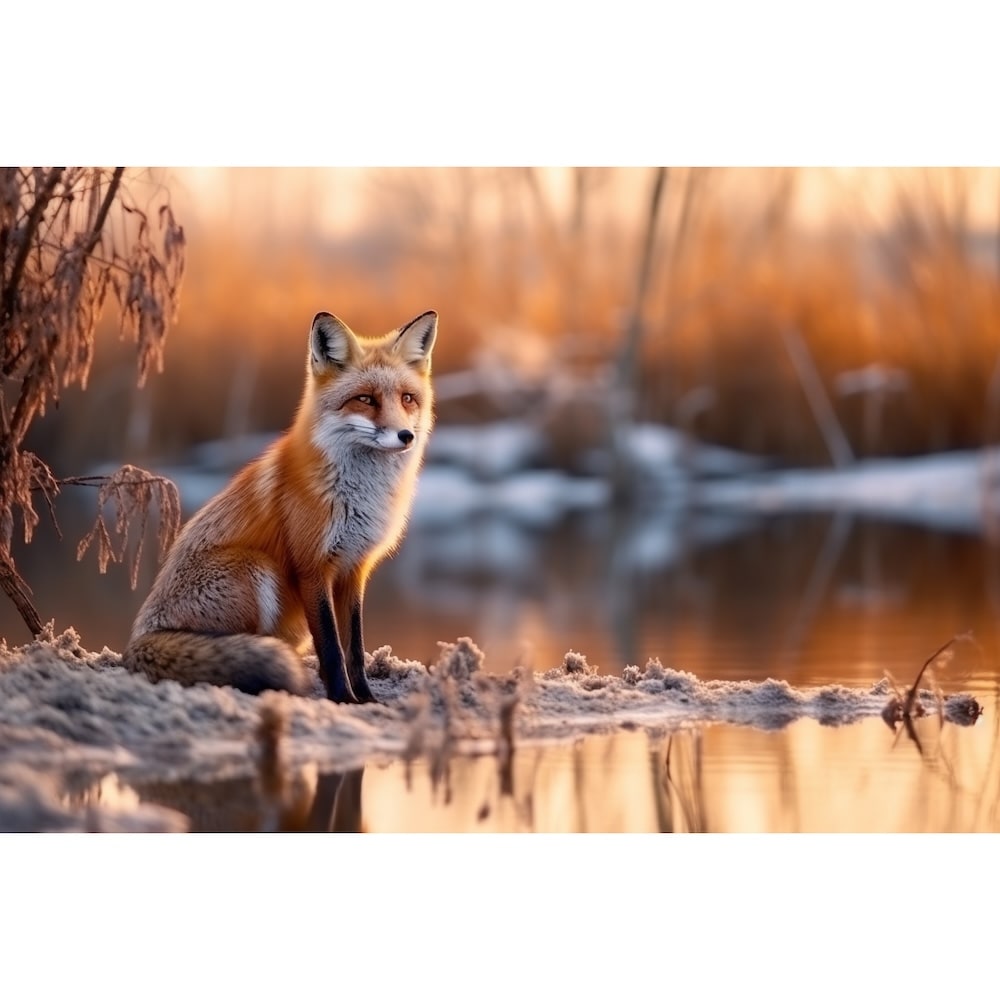 Winter Fox Canvas