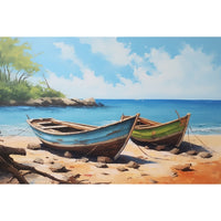 Thumbnail for Canvas of Boats on the Beach