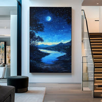 Thumbnail for Blue Night Sky Painting