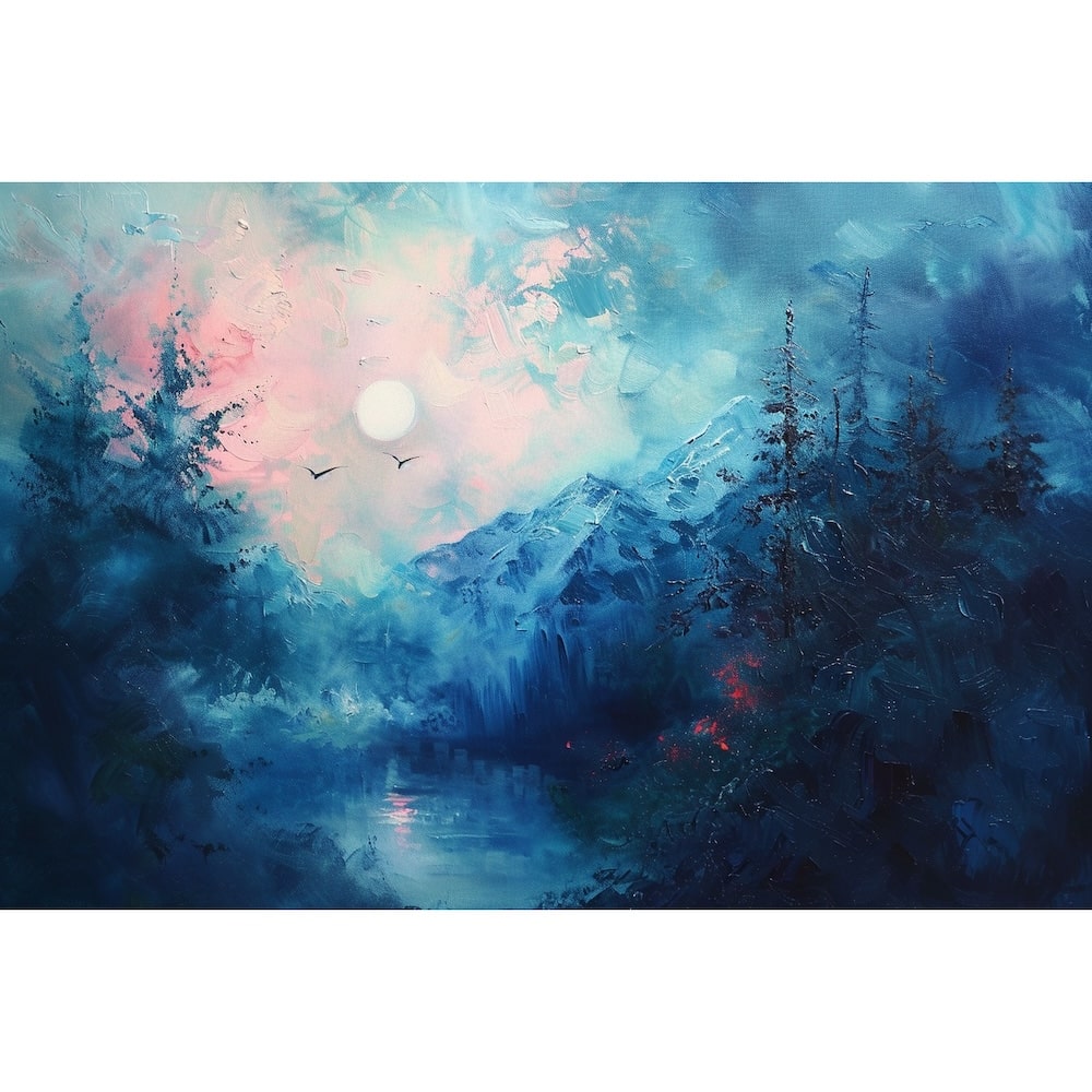 Blue Landscape Painting