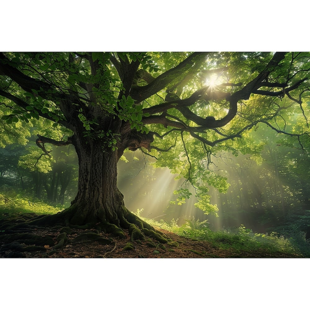 Tree Canvas on Wood
