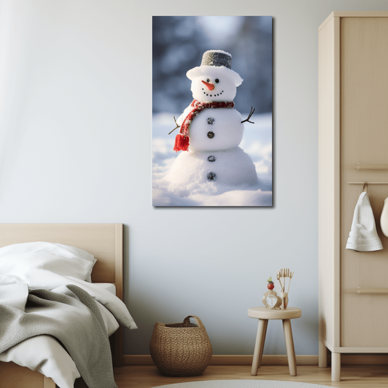 Winter Snowman Painting