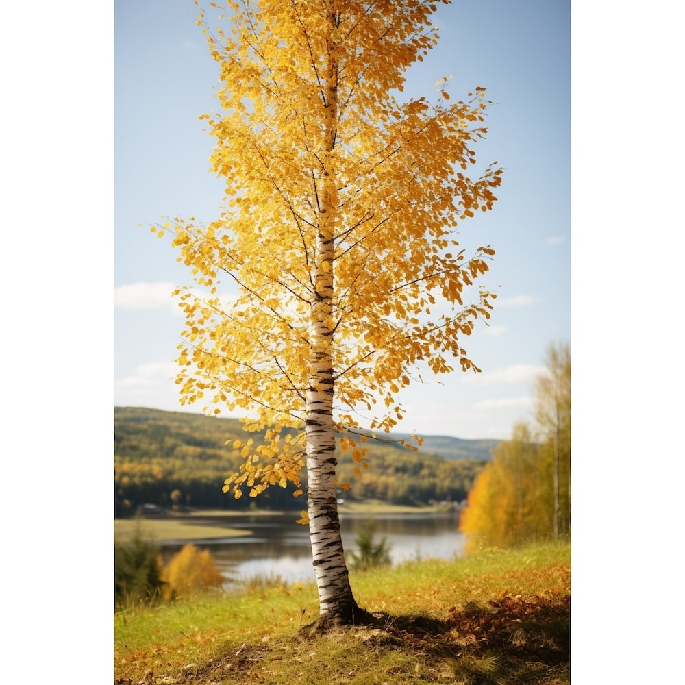 Birch Tree Painting Canvas