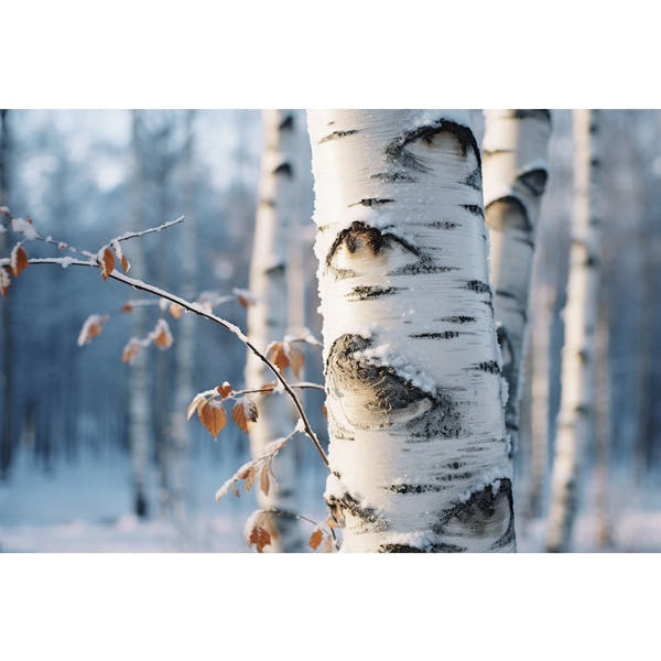 Birch Tree Winter Canvas
