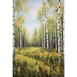 Birch Tree Oil Canvas