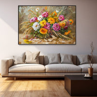 Thumbnail for Flower Meadow Acrylic Painting