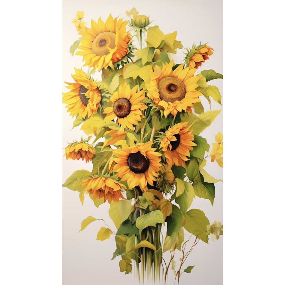 Bouquet of Sunflowers canvas