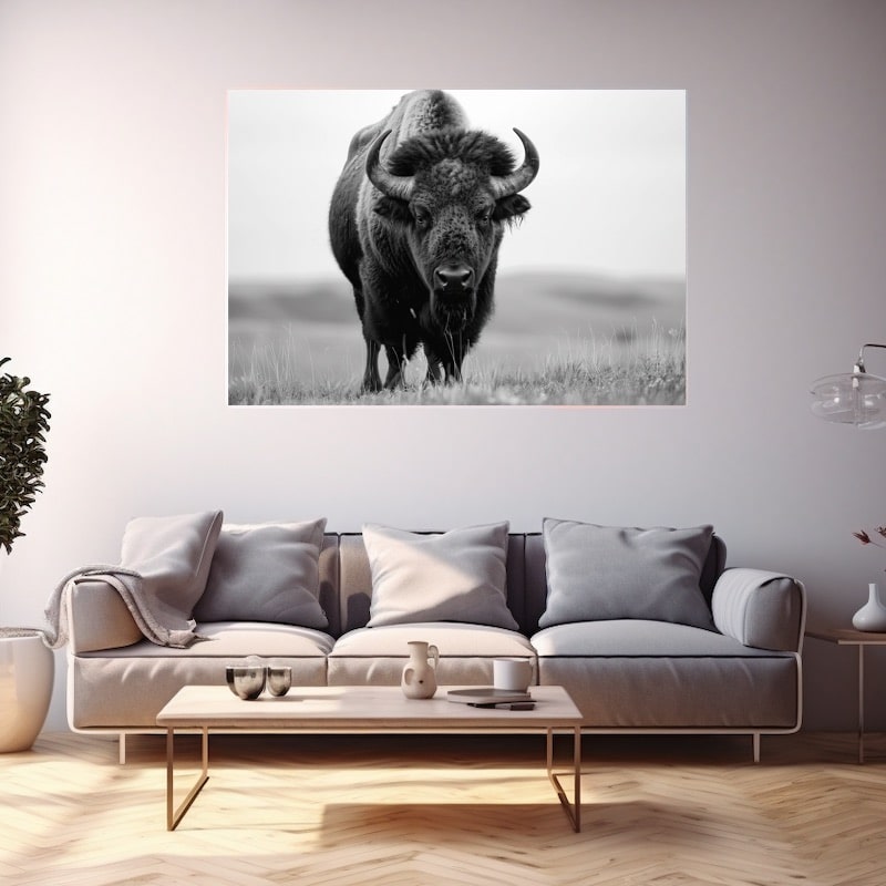 Painting of a Buffalo