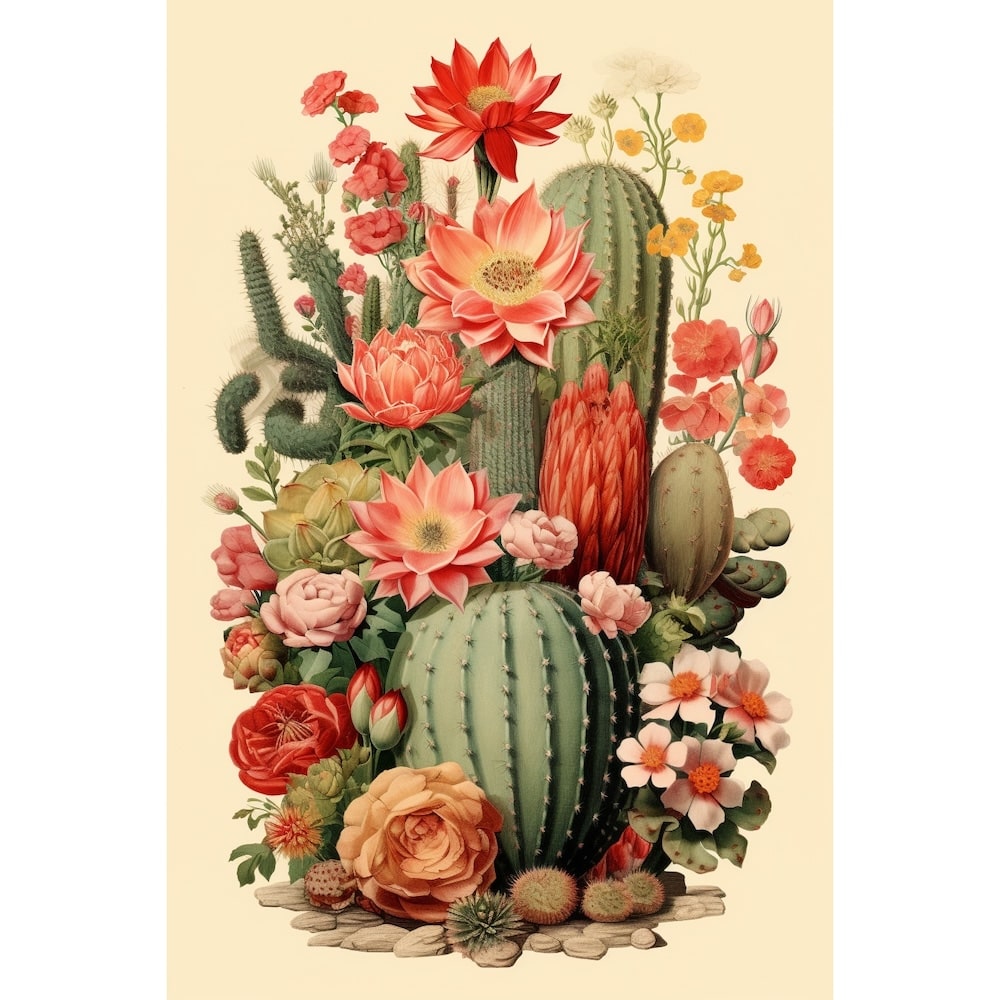 Cactus painting Print