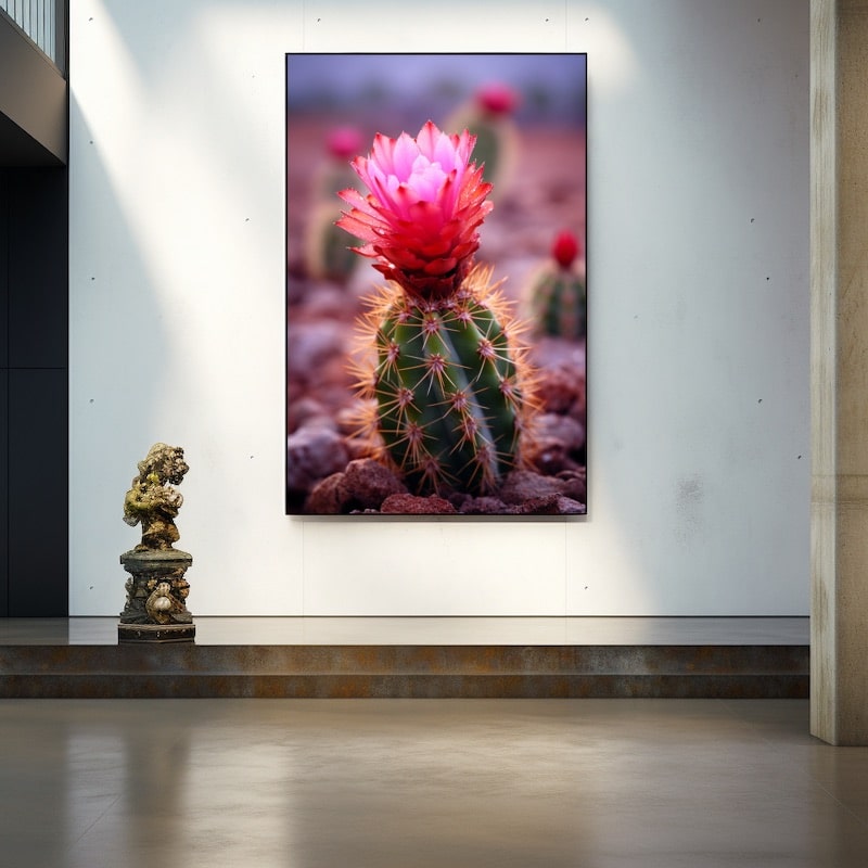 Flowering Cactus Painting