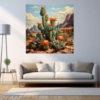 Thumbnail for Modern Cactus Painting