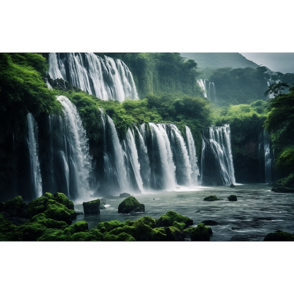 Waterfall canvas on Canvas