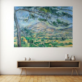 Cezanne landscape of a Provence valley with Mont Sainte-Victoire