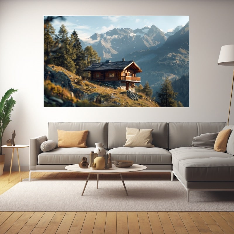 Mountain House Painting