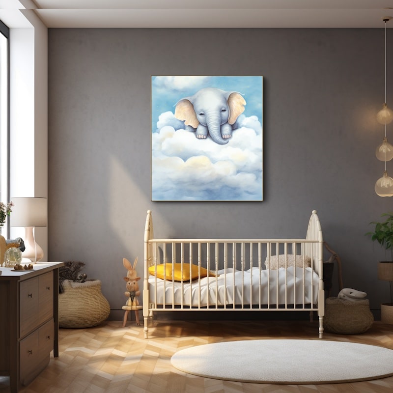 Elephant Painting for Nursery