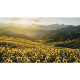 canvas of Sunflower Field