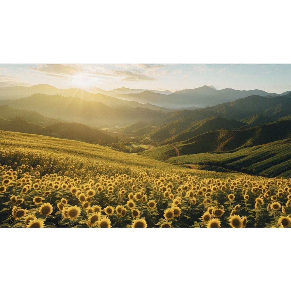 canvas of Sunflower Field