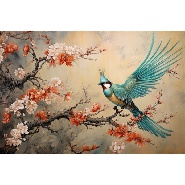Chinese Bird and Flower Canvas