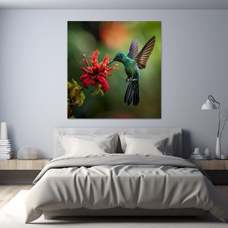 Hummingbrid Flower Painting