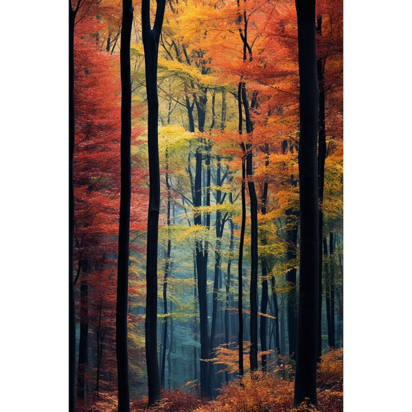 Colorful Forest Canvas