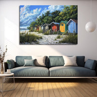 Thumbnail for Beach Hut Painting on Canvas