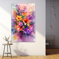 Thumbnail for Abstract Art Painting of Flowers