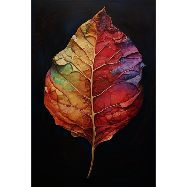 Black Leaf Canvas