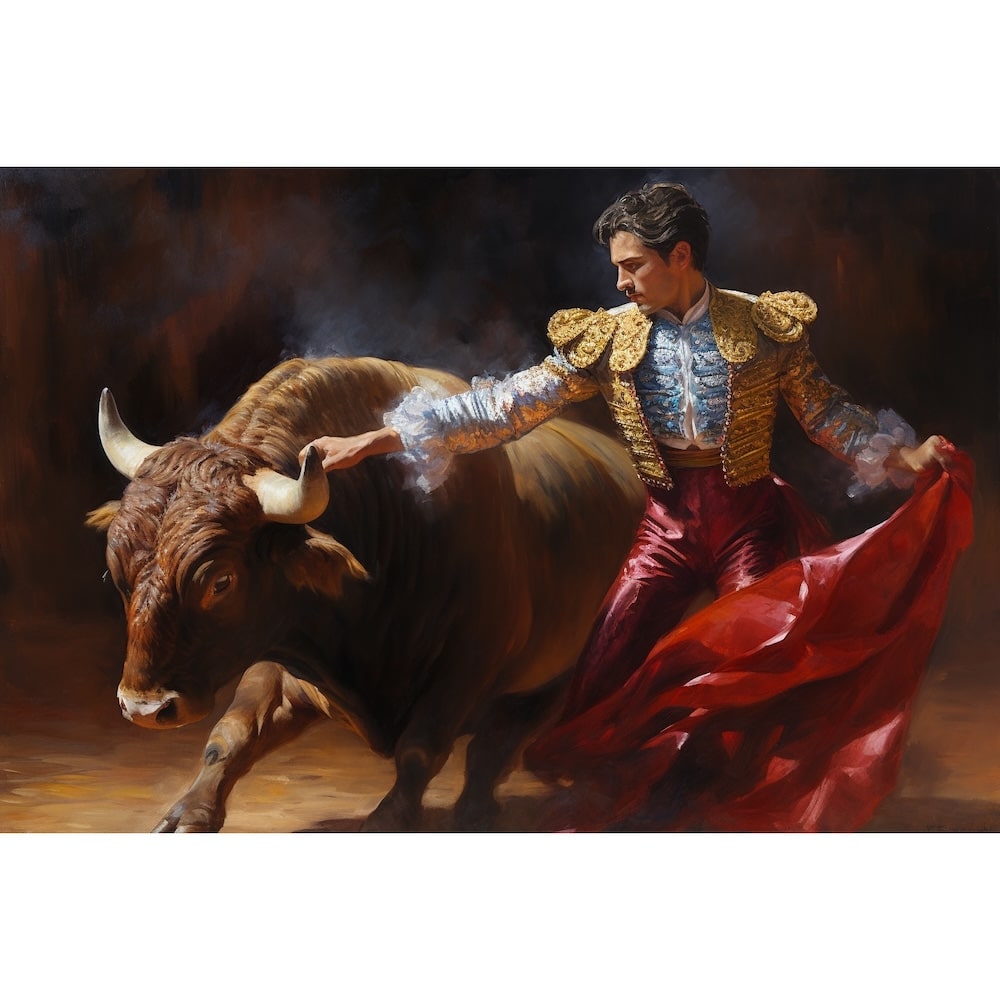 Bull Corrida Canvas