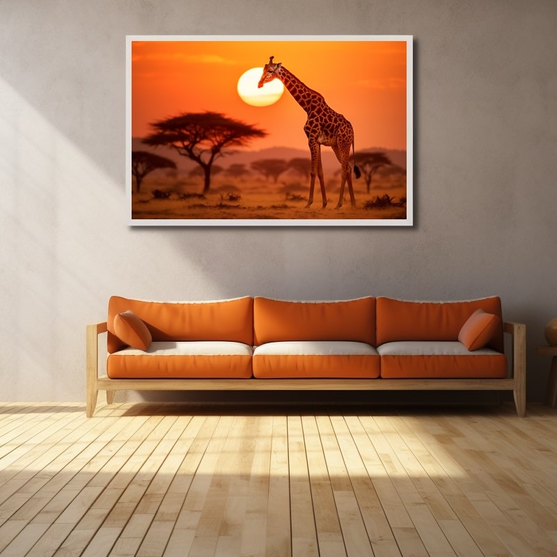 Africa Sunset Painting