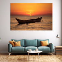 Thumbnail for Boat Sunset Painting