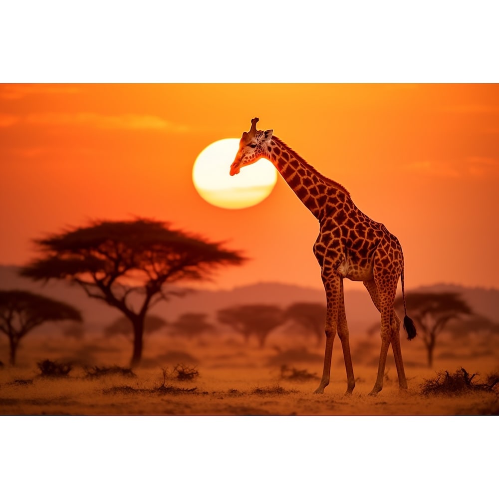 Africa Sunset Canvas