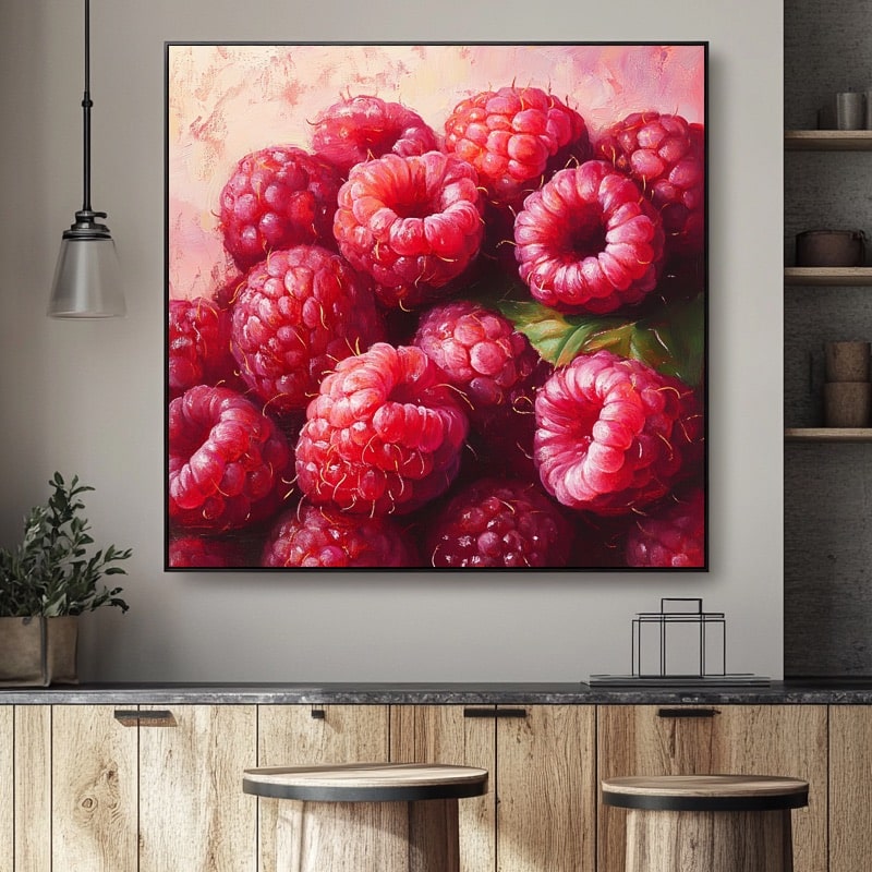 Raspberry Colourful Painting