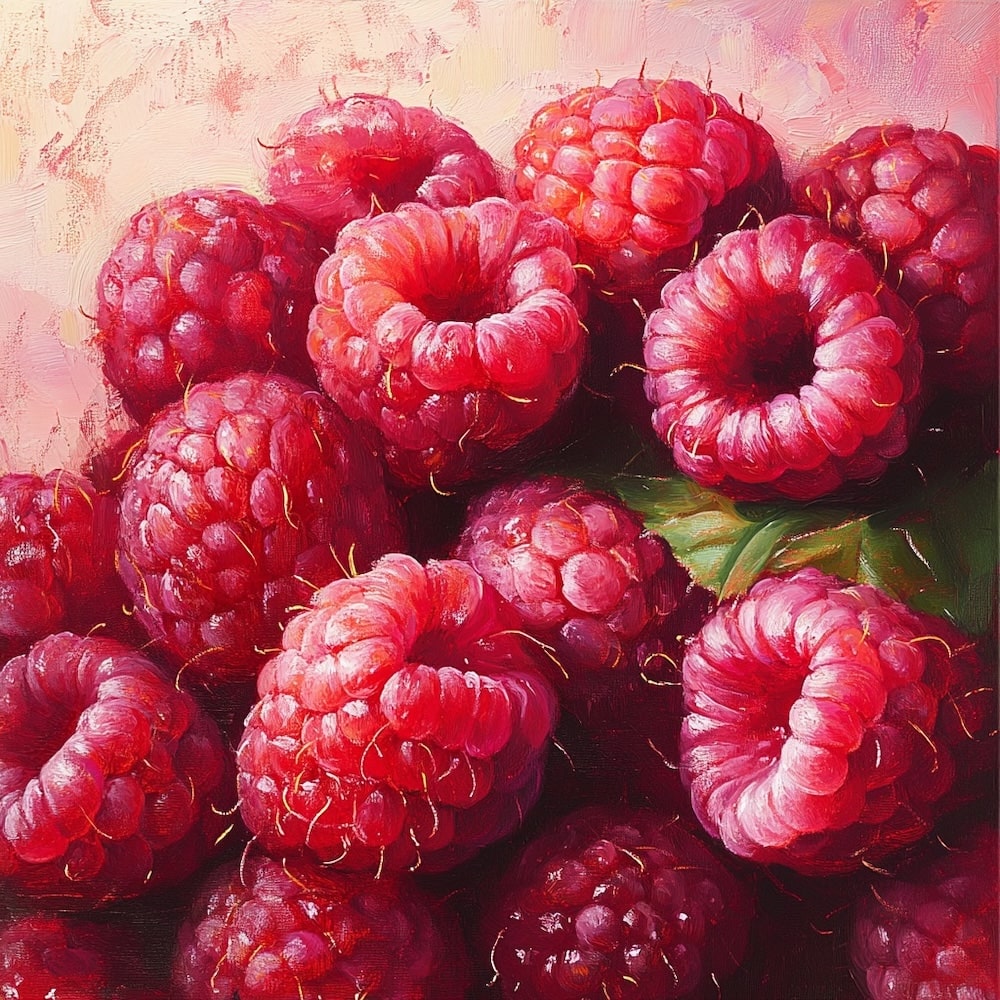 Raspberry Colourful Canvas