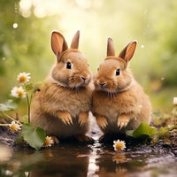 Thumbnail for Colourful Rabbit Canvas