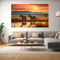 Thumbnail for Sunset Zebra Painting
