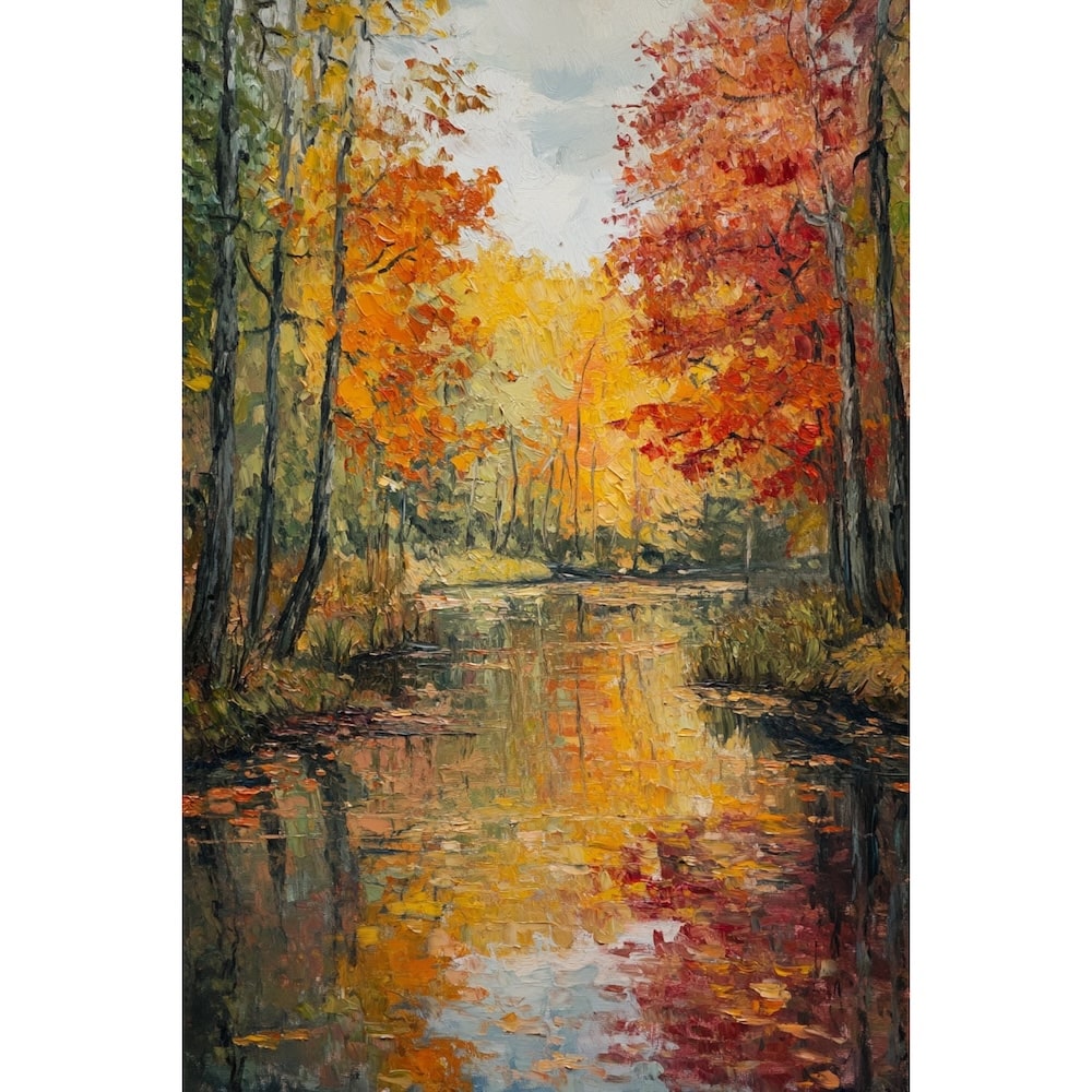 Acrylic canvas Autumn Landscape