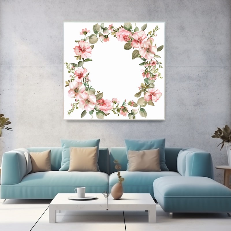 Flower Wreath Painting